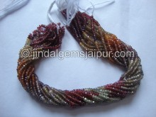 Tundru Faceted Roundelle Shape Beads